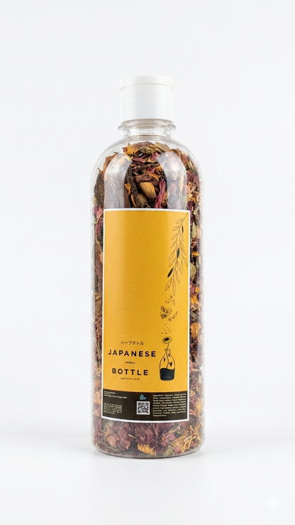 Bae naturals Japanese herbal bottle - herbs filled bottle for long and strong hair with cooling benefits