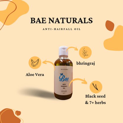 Anti hairfall oil by BAE Naturals | Handmade Anti hairfall  Oil For Men, Women & Kids  (200ML)