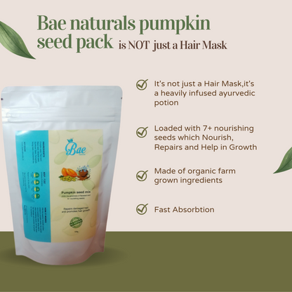 Bae Naturals Pumpkin Seed Pack for Dandruff removal & Hair growth with free delivery