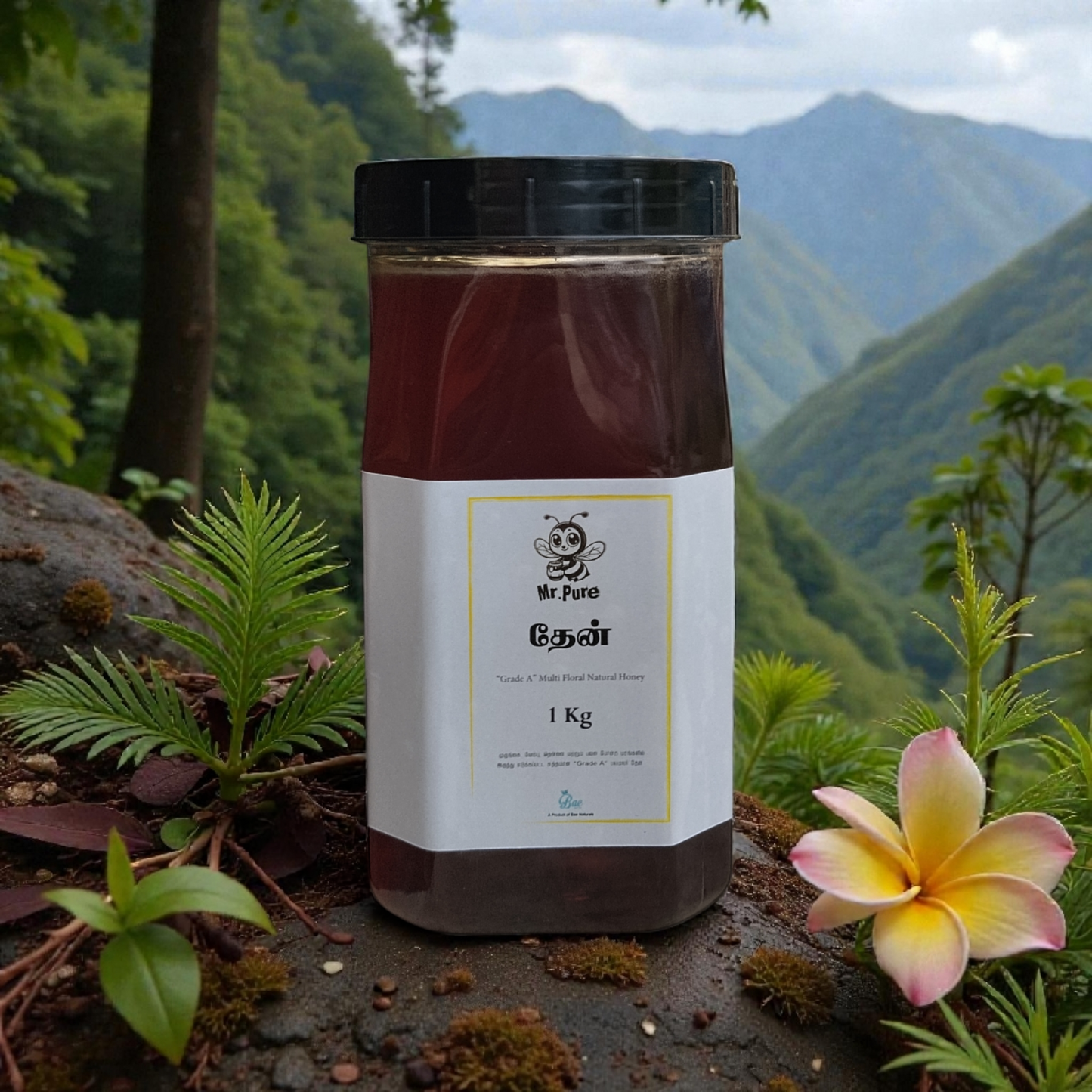 Mr.Pure Real Honey (1KG) – 100% Pure Punjab variety Honey | Best Natural Honey for instant energy, Digestive issues and Medical purpose.