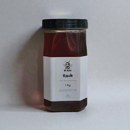 Mr.Pure Real Honey (1KG) – 100% Pure Punjab variety Honey | Best Natural Honey for instant energy, Digestive issues and Medical purpose.